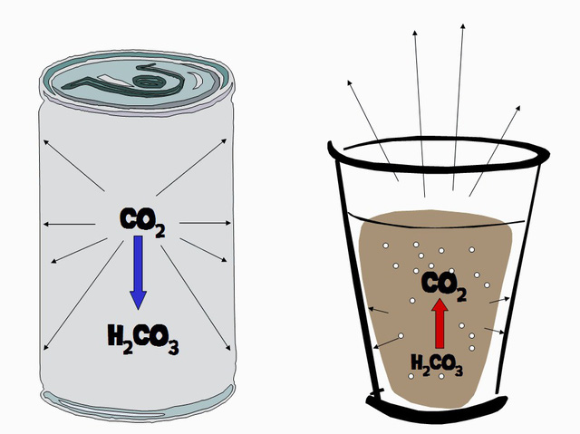 Vì sao dùng CO2 trong nước ngọt có ga?